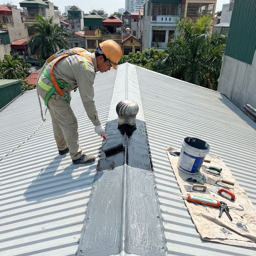 Chống Dột Mái Tôn Triệt Để