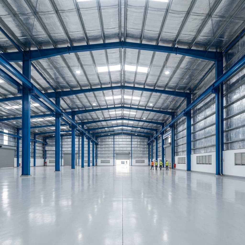 Nhà Xưởng Khung Thép Nhịp Lớn