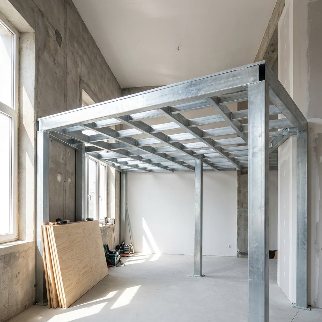 Khung Sắt Gác Lửng Mạ Kẽm